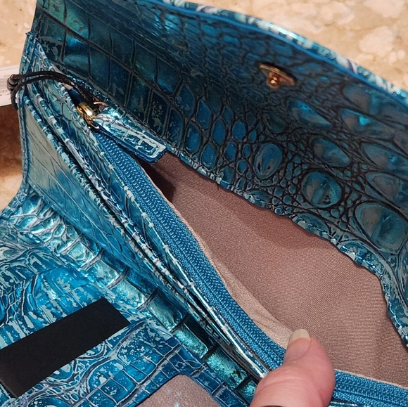 Brahmin Aqua Leather Wallet - Picture 5 of 5
